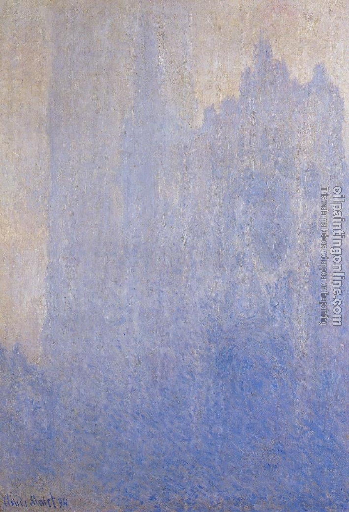 Monet, Claude Oscar - Rouen Cathedral, Fog